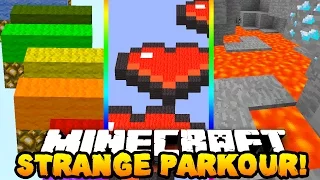 Minecraft STRANGE PARKOUR! (Invisibile Blocks, Speed & Jokes!) w/PrestonPlayz & TheCampingRusher