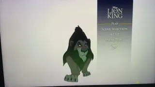 The lion king dvd menu