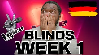 Crazy Start!!! | Blind Audition | Week 1 | The Voice Kids Germany 2024