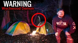 OVERNIGHT HAUNTED CAMPING in WYCHWOOD DEMON FOREST