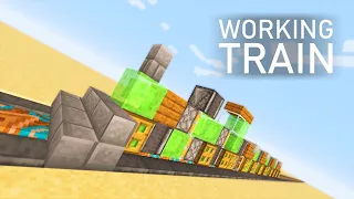 How to make a working train in minecraft java/bedrock