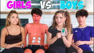 BOYS VS. GIRLS PERIOD PAIN SIMULATOR!!