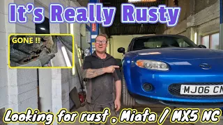 OUCH !! THAT HURT !!, Where to look for rust in a MX5 / Miata NC.