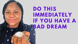Anytime you have a bad dream do this Immediately | This Prayer Is Effective