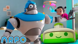 Arpo Robot Babysitter | Nap Time! | Funny Cartoons for Kids | Arpo the Robot