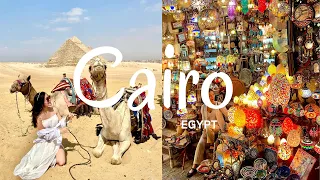VLOG: CAIRO EGYPT; 1 day highlight tour, Pyramid of Giza, Egyptian Museum, Khan el-Khalili Bazaar