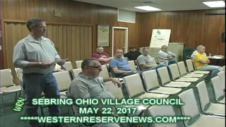 SEBRING VILLAGE COUNCIL MAY22 2017 VISITOR COMMENTS (MR. MOORE)