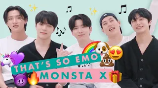 Kpop Group MONSTA X Plays Emoji Charades with Cosmopolitan! 😝