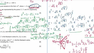 IB Maths AA HL Specimen paper 1 full solution (Section B)
