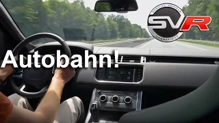 Range Rover Sport SVR TOP SPEED Sound LOUD! Exhaust Autobahn Test Drive & Acceleration