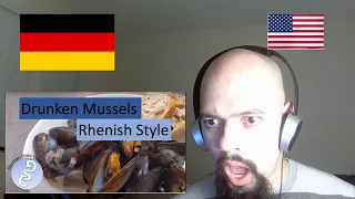 American Reacts To How to make Drunken Mussels Rhenish Style