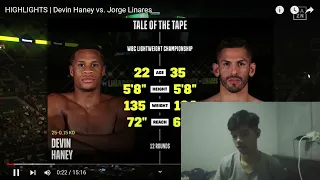 นับคะแนนการชกดูรูปเกมระหว่าง Devin Haney vs. Jorge Linares