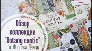 Обзор скрапбумаги и декора "Botany exotic" от Фабрики Декору