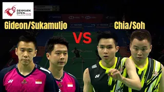 BADMINTON | Chia/Soh (MAS) vs Gideon/Sukamuljo (INA) | Badminton Denmark Open 2022 SEMIFINAL