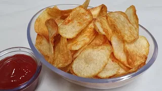 Uyda CHIPS tayyorlaymiz!  Huddi LAYS Chipslaridek Chitir-chitir/Хрустящие ЧИПСЫ в Домашних условиях