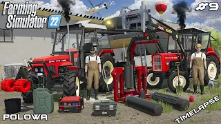 Wrapping and transporting GRASS BALES with ZETOR & URSUS | Polowa | Farming Simulator 22 | Episode 9