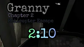 Granny Ch. 2 - Helicopter Escape - [2:10] Practice Speedrun