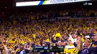 Michigan fans sing "Mr. Brightside" after win against Iowa 2021 College Football