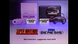 Sega Genesis Vs SNES 1991 Commercial