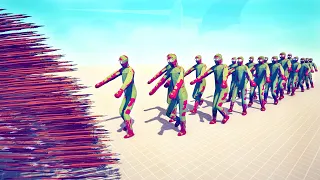 20x GIANT ZOMBIE vs GODS ARMY - Totally Accurate Battle Simulator TABS