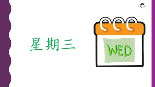 廣東話閱讀咭  一星期 Cantonese Flashcard -Days of the week