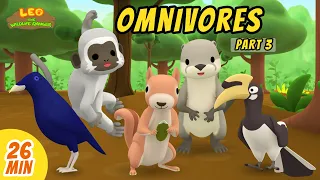 Omnivores Minisode Compilation (Part 3/3) - Leo the Wildlife Ranger | Animation | For Kids | Family