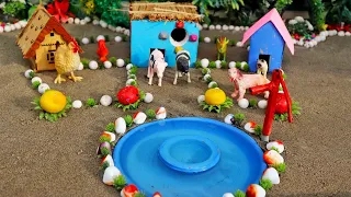 DIY how to make Cattle Farm Village | Farm Diorama - DIY Farming - Barn Animal - Farm House #diy 10