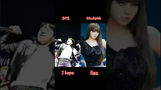 J hope vs lisa #jhope #lisa #bts #blackpink #shorts