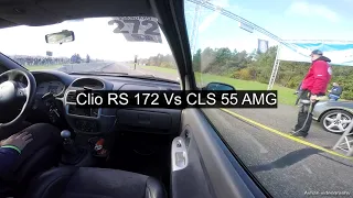 Clio RS 172 Vs CLS 55 AMG DragRace Hart Voor Auto's