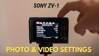 Settings I Use On Sony ZV 1 For Photography and Video