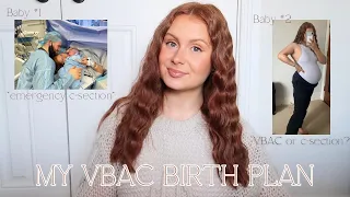 LETS TALK BIRTH PLAN🤰🏼... | *vbac* edition