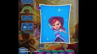 Bubble Witch 2 -- Level 1824 -- NO BOOSTERS (*16 bubble start*)