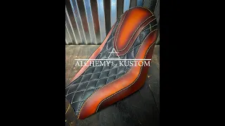 Alchemy Kustom   Leather Motorcycle Seat Upholstery