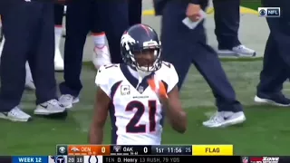 NFL Fight Crabtree and Talib Raiders vs Broncos 11-26-17