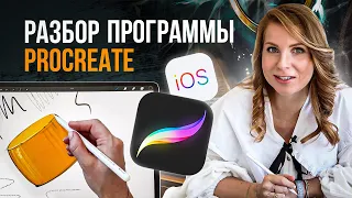 Основной функционал Procreate — приложение для цифрового рисования №1 | Урок 1