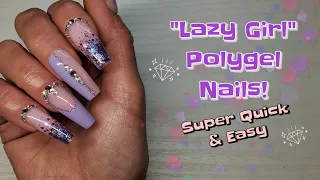 EASY "LAZY GIRL" METHOD POLYGEL NAILS! | BEGINNER FRIENDLY | BORN PRETTY