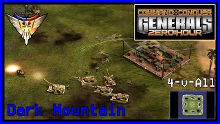 C&C Generals Zero Hour | USA | 4-for-All | Dark Mountain