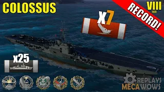 RECORD!! Colossus 7 Kills & 161k Damage | World of Warships Gameplay