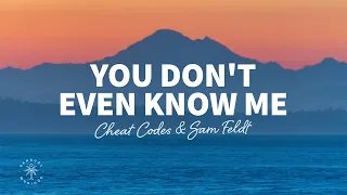 Cheat Codes, Sam Feldt - You Don't Even Know Me (Lyrics)