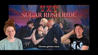 Couple FIRST TIME REACTION to TXT 'Sugar Rush Ride' MV