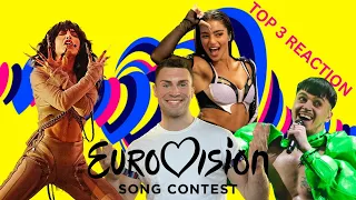 LET’S REACT TO THE EUROVISION 2023 TOP 3 | THE GRAND FINAL LIVE PERFORMANCES