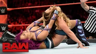 Sasha Banks vs. Alicia Fox vs. Emma - Triple Threat Qualifying Match: Raw, Aug. 7, 2017