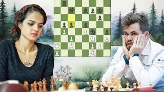 2834 Elo chess game | Alexandra Botez vs Magnus Carlsen