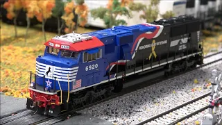 Review: Athearn Genesis SD60E Honoring our Veterans w/Tsunami 2 Sound!