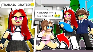 ARRUINANDO FAMILIAS SIENDO LA *PEOR* SIRVIENTA de BROOKHAVEN... (ROBLOX)