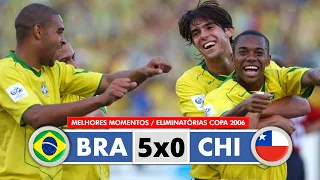 Brasil 5x0 Chile - Melhores Momentos - Eliminatórias Copa 2006