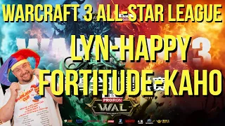 HAPPY vs LYN, FORTITUDE vs KAHO / финалы турнира WARCRAFT 3 ALL-STAR LEAGUE !озвучки