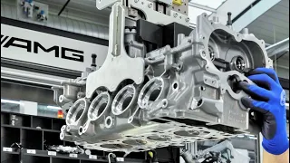 Mercedes AMG 4-Cylinder Turbo Engine For CLA 45 AMG Production in Affalterbach Germany