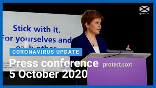 Coronavirus update from the First Minister: 5 October 2020