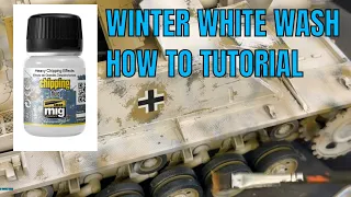 Winter Whitewash Camouflage,  Plastic Model Building How Tutorial